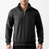 Sterling Row | Men’s Cable Knit Half-Zip Sweater