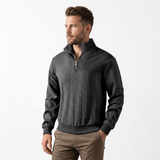 Sterling Row | Men’s Cable Knit Half-Zip Sweater