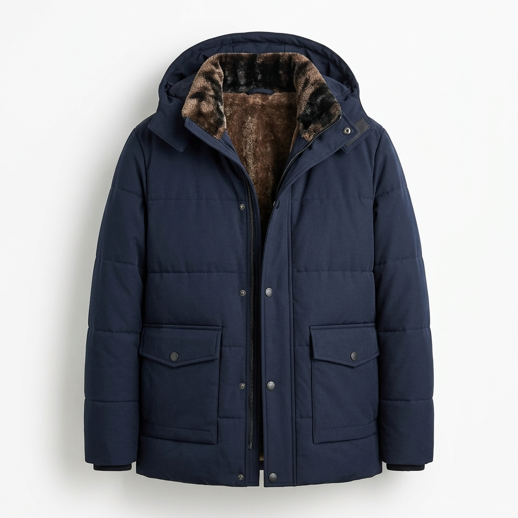 Sterling Row | Men’s Hudson Fur-Lined Winter Puffer Jacket