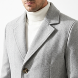 Sterling Row | Tailored Wool Overcoat for Men Timeless Winter Elegance