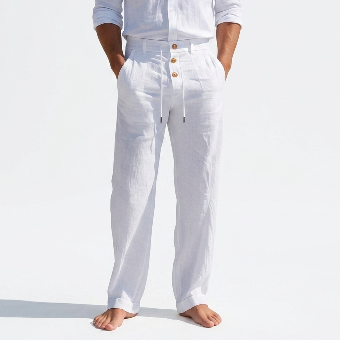Sterling Row | Pleated Linen Trousers