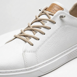 Sterling Row | Classic Comfort Faux Leather Sneakers for Men Everyday Casual Style