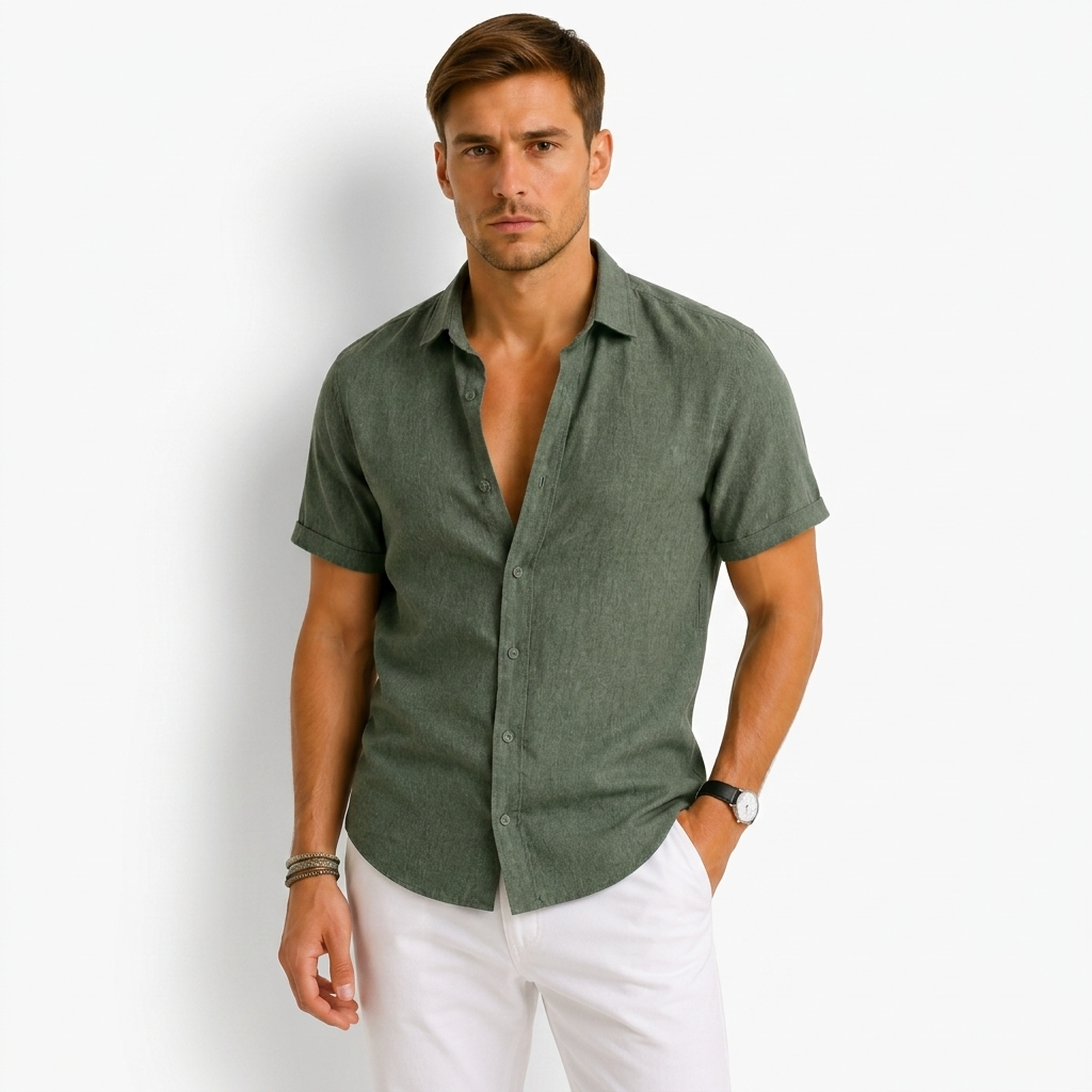 Sterling Row | Linen Shirt for Men Smart Casual Comfort