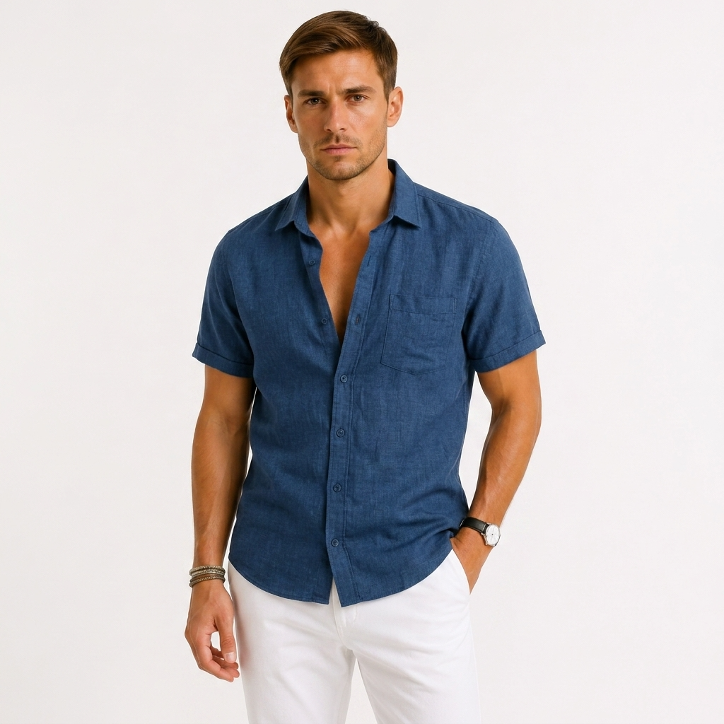Sterling Row | Linen Shirt for Men Smart Casual Comfort