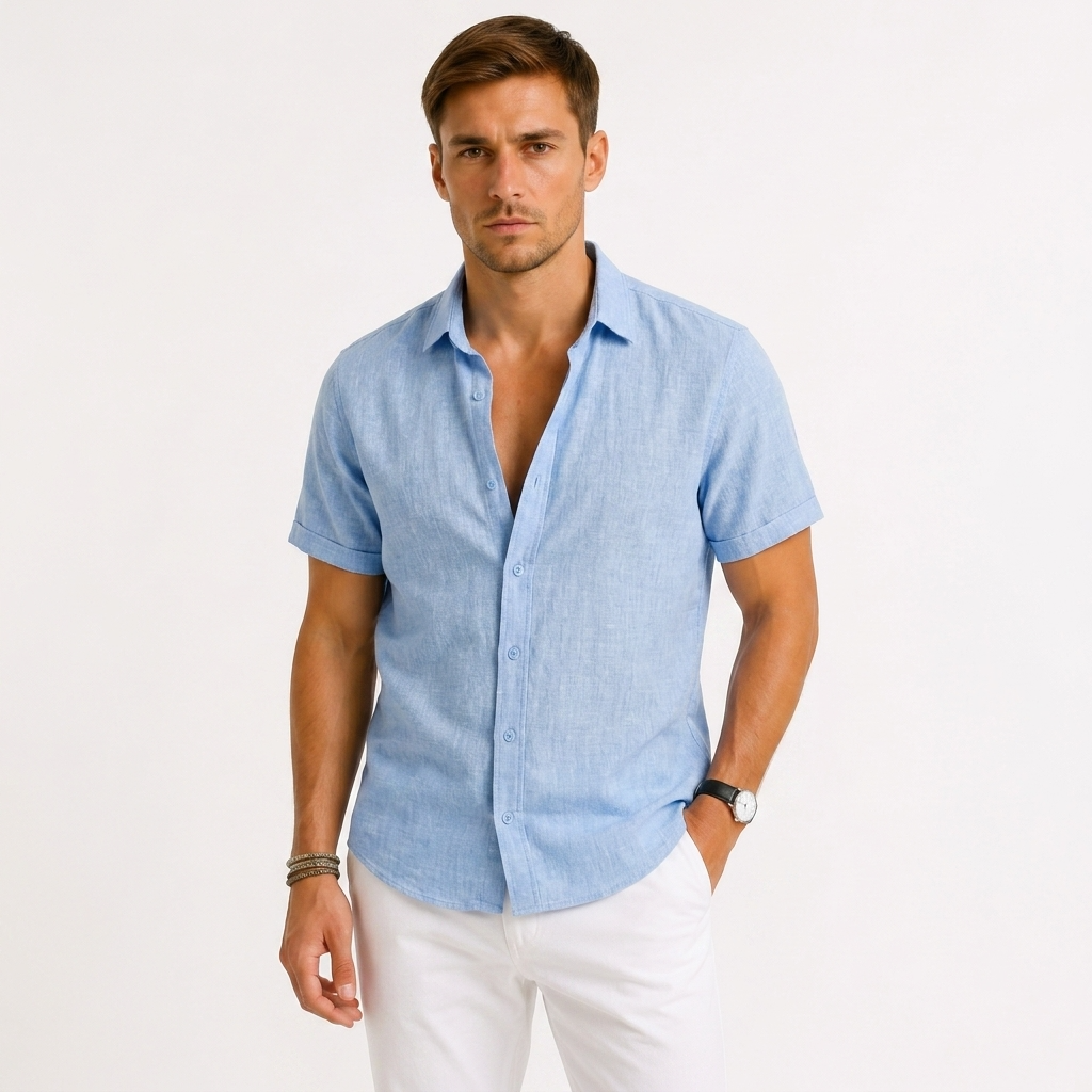 Sterling Row | Linen Shirt for Men Smart Casual Comfort