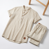 Sterling Row | Summer Shirt and Trousers Set for Men Relaxed Summer Style