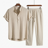 Sterling Row | Summer Shirt and Trousers Set for Men Relaxed Summer Style