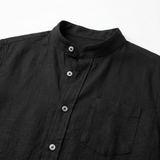 Sterling Row | Men’s Mandarin Collar Linen Shirt