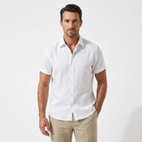 Sterling Row | Men’s Textured Cotton Linen Summer Shirt