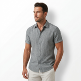 Sterling Row | Men’s Textured Cotton Linen Summer Shirt