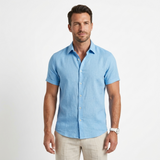 Sterling Row | Men’s Textured Cotton Linen Summer Shirt