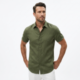 Sterling Row | Men’s Textured Cotton Linen Summer Shirt