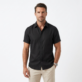 Sterling Row | Men’s Textured Cotton Linen Summer Shirt