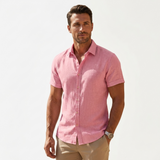 Sterling Row | Men’s Textured Cotton Linen Summer Shirt
