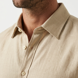 Sterling Row | Men’s Textured Cotton Linen Summer Shirt