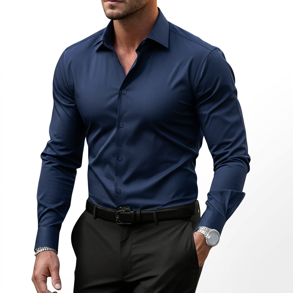 Sterling Row | Men’s Tailored Long Sleeve Smart Casual Shirt