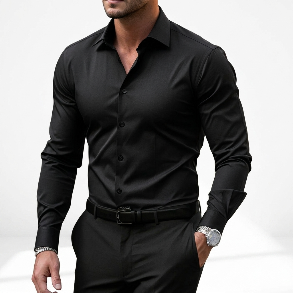 Sterling Row | Men’s Tailored Long Sleeve Smart Casual Shirt