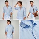 Sterling Row | Classic Linen Button Shirt for Men