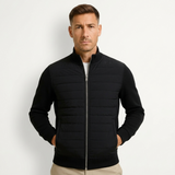 Sterling Row | Men’s Hybrid Quilted Bomber Jacket Smart Casual