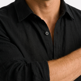 Sterling Row | Men’s Premium Linen Summer Shirt Long Sleeve Smart Casual