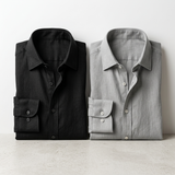 Sterling Row | Men’s Premium Linen Summer Shirt Long Sleeve Smart Casual