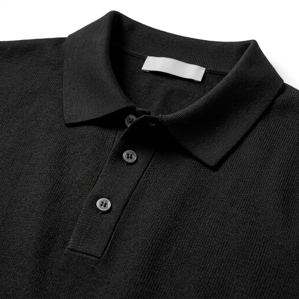 Sterling Row | Men’s Merino Knit Polo Shirt Smart Casual Luxury