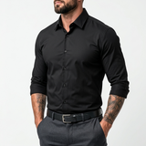 Sterling Row | Men’s Stretch Wrinkle Resistant Dress Shirt Slim Fit