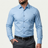 Sterling Row | Men’s Stretch Wrinkle Resistant Dress Shirt Slim Fit