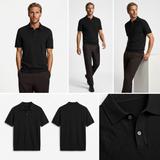 Sterling Row | Men’s Merino Knit Polo Shirt Smart Casual Luxury
