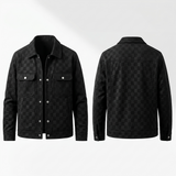 Sterling Row | Checkered Suede Jacket for Men Refined Transitional Style