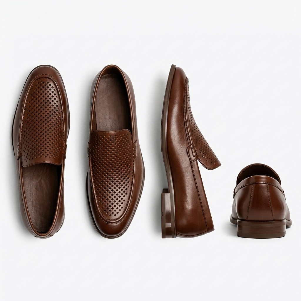 Sterling Row | Men’s Leather Slip-On Loafers