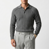 Sterling Row | Men’s Textured Knitted Polo