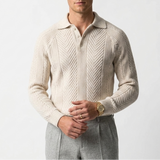 Sterling Row | Men’s Textured Knitted Polo