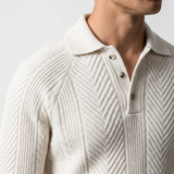 Sterling Row | Men’s Textured Knitted Polo