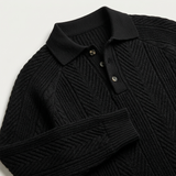 Sterling Row | Men’s Textured Knitted Polo