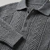 Sterling Row | Men’s Textured Knitted Polo