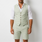Sterling Row | Men’s Linen Waistcoat Summer Set
