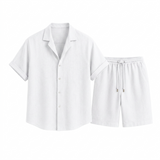 Sterling Row | Men’s Linen Camp Collar Summer Set