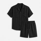 Sterling Row | Men’s Linen Camp Collar Summer Set