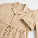 Sterling Row | Men’s Linen Camp Collar Summer Set
