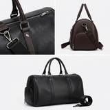 Sterling Row | Men’s Leather Weekender Duffel Bag