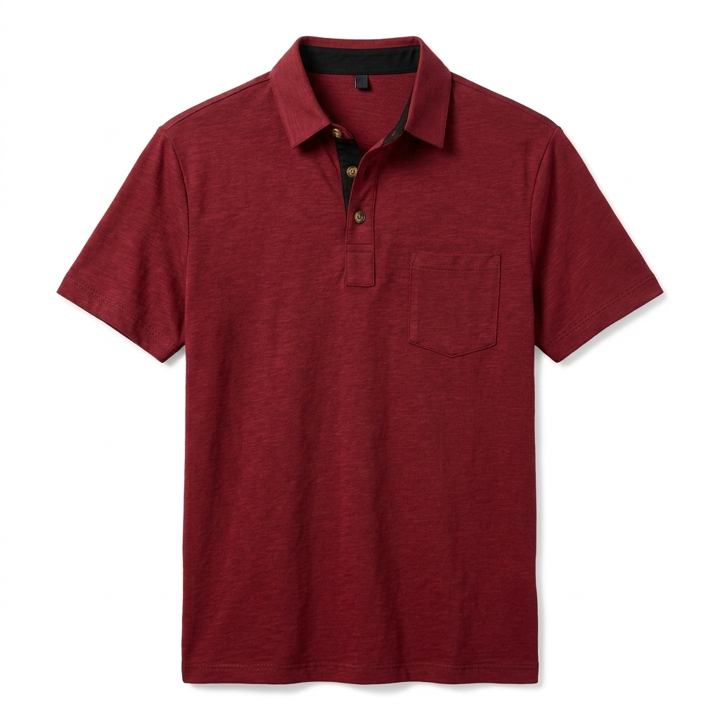 Sterling Row | Slim Fit White Polo Shirt for Men Smart Casual Comfort