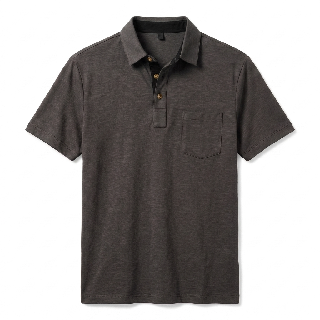 Sterling Row | Slim Fit White Polo Shirt for Men Smart Casual Comfort