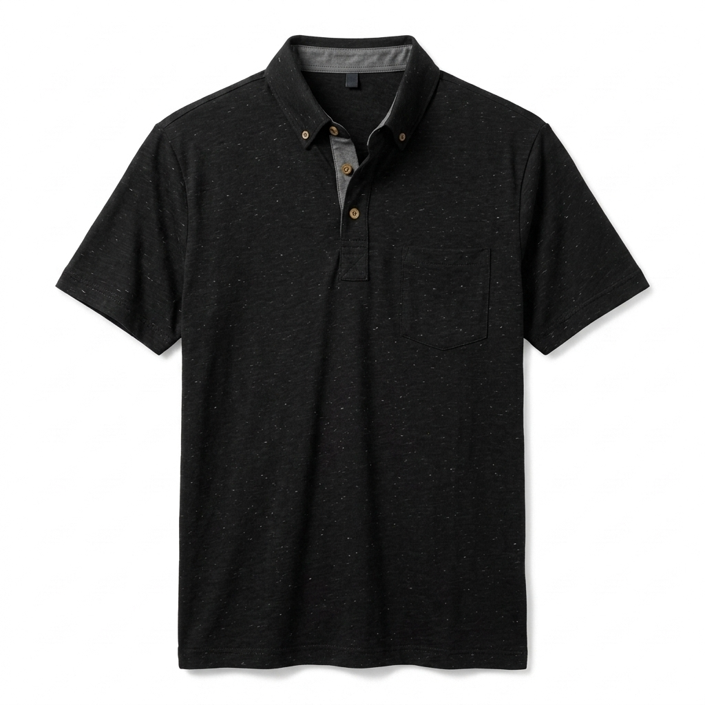 Sterling Row | Slim Fit White Polo Shirt for Men Smart Casual Comfort