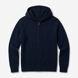 Sterling Row | Merino Wool Hooded Knit Jacket for Men Refined Winter Comfort