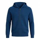 Sterling Row | Merino Wool Hooded Knit Jacket for Men Refined Winter Comfort
