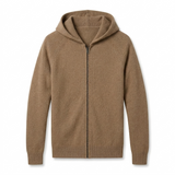 Sterling Row | Merino Wool Hooded Knit Jacket for Men Refined Winter Comfort