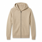 Sterling Row | Merino Wool Hooded Knit Jacket for Men Refined Winter Comfort