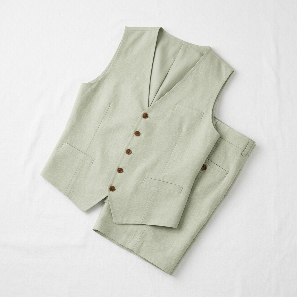 Sterling Row | Men’s Linen Waistcoat Summer Set