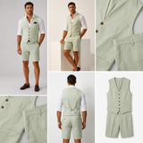 Sterling Row | Men’s Linen Waistcoat Summer Set